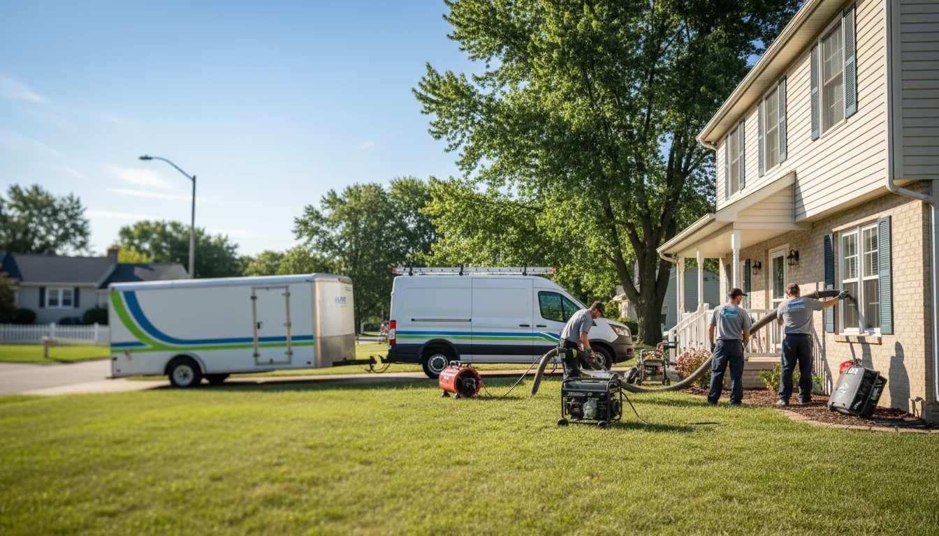Flooded Basement Restoration And Cleanup With Repair in Comstock Park, MI near me